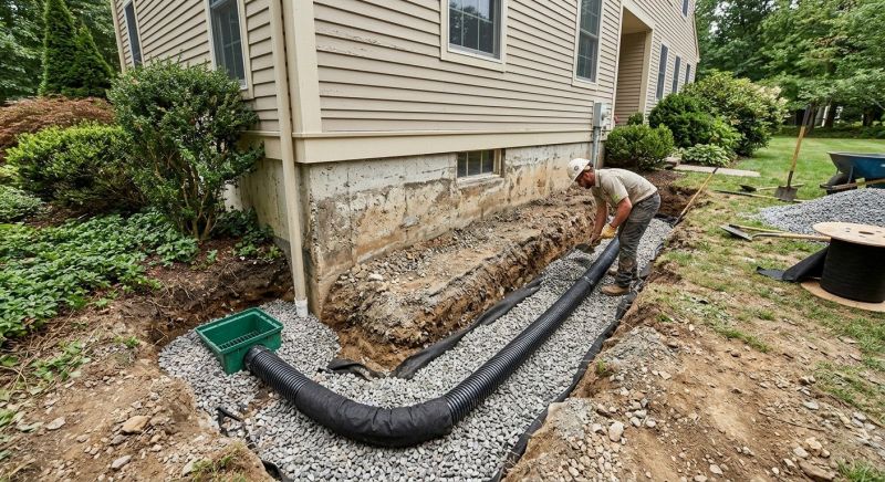 Sidewalk Drainage Installation in Birmingham, AL