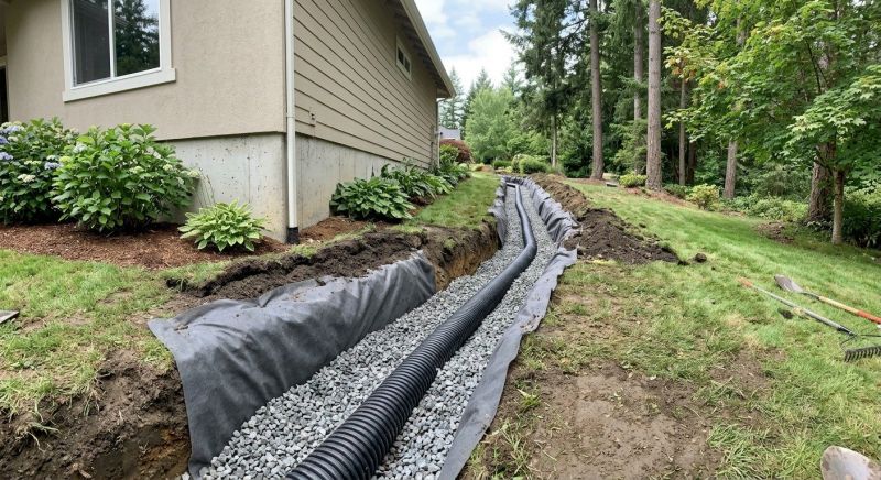 Sidewalk Drainage Installation in Tuscaloosa, AL